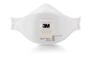 3M™ Aura™ N95 Particulate Respirator With Valve, White, 10/Box | Bunzl ...
